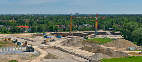 02.06.2019 - Panoramafotos vom Bauplatz Alexisquartier in Neuperlach