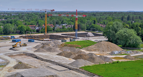 02.06.2019 - Panoramafotos vom Bauplatz Alexisquartier in Neuperlach