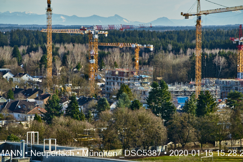 Impressionen von der Baustelle Aleixsquartier in Neuperlach am Truderinger Wald