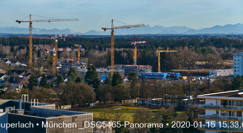 Impressionen von der Baustelle Aleixsquartier in Neuperlach am Truderinger Wald