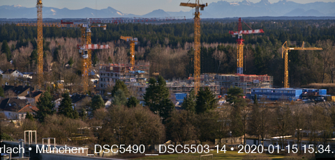 Impressionen von der Baustelle Aleixsquartier in Neuperlach am Truderinger Wald