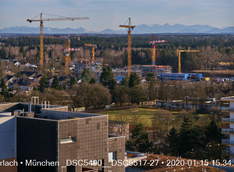 Impressionen von der Baustelle Aleixsquartier in Neuperlach am Truderinger Wald