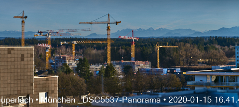 Impressionen von der Baustelle Aleixsquartier in Neuperlach am Truderinger Wald