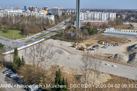 Impressionen von der Baustelle Aleixsquartier in Neuperlach am Truderinger Wald