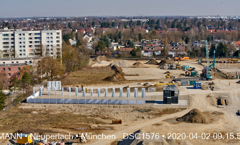 Impressionen von der Baustelle Aleixsquartier in Neuperlach am Truderinger Wald