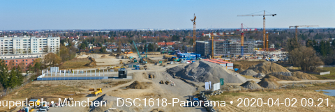 Impressionen von der Baustelle Aleixsquartier in Neuperlach am Truderinger Wald