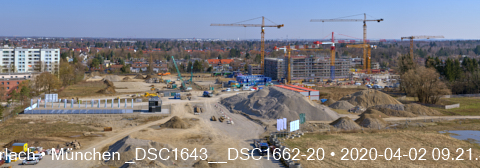 Impressionen von der Baustelle Aleixsquartier in Neuperlach am Truderinger Wald