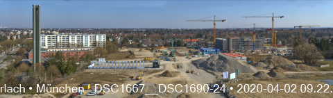 Impressionen von der Baustelle Aleixsquartier in Neuperlach am Truderinger Wald