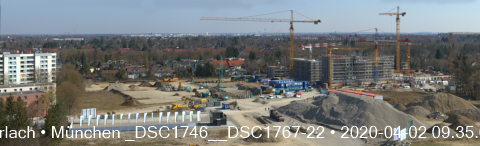 Impressionen von der Baustelle Aleixsquartier in Neuperlach am Truderinger Wald