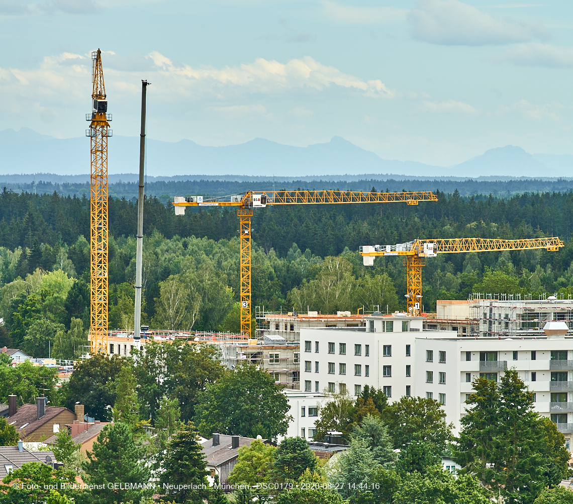 Rundgang um Baustelle Alexisquartier in Neuperlach am Trudneringer Wald
