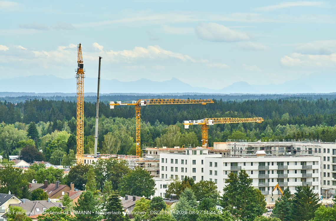 Rundgang um Baustelle Alexisquartier in Neuperlach am Trudneringer Wald