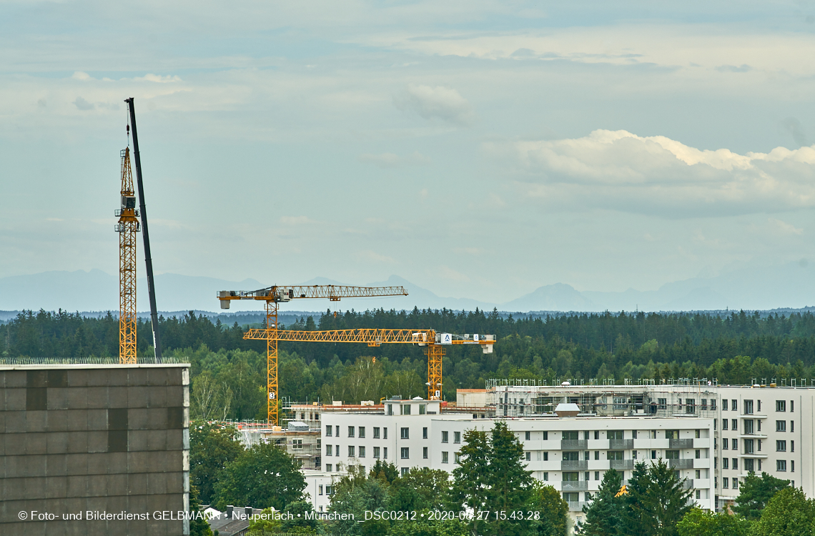 Rundgang um Baustelle Alexisquartier in Neuperlach am Trudneringer Wald