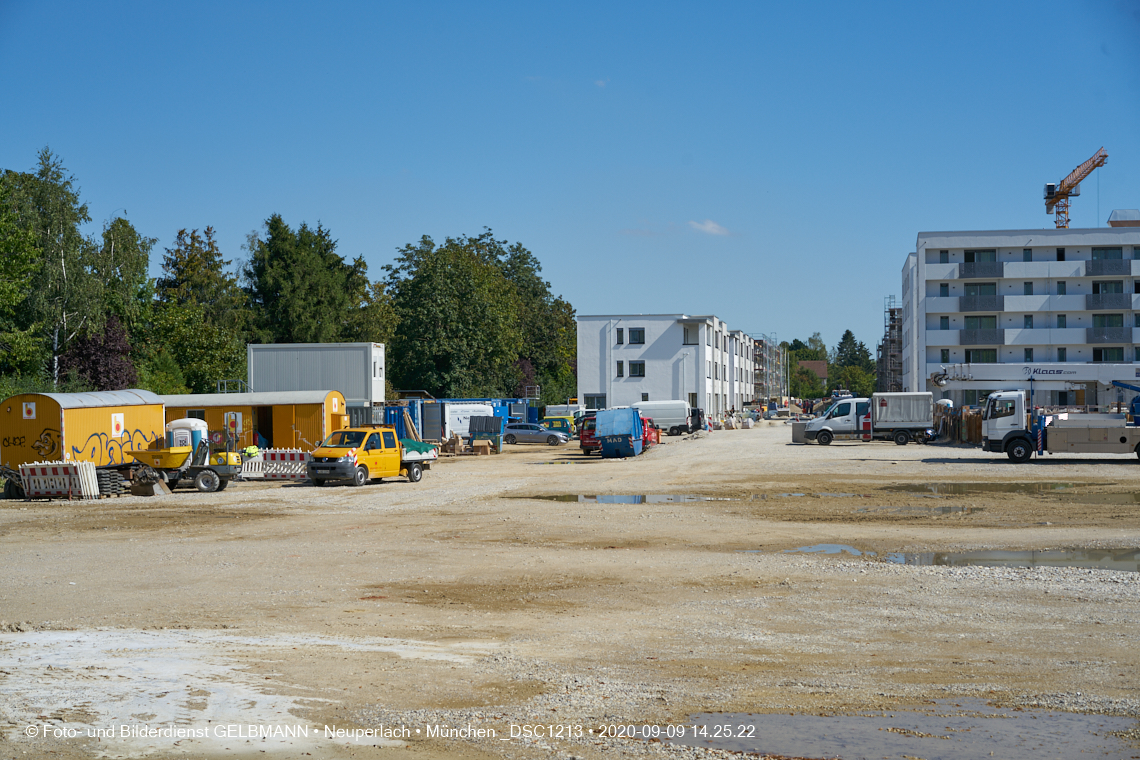 09.09.2020 - Impressionen von der Baustelle Alexisquartier in Neuperlach 