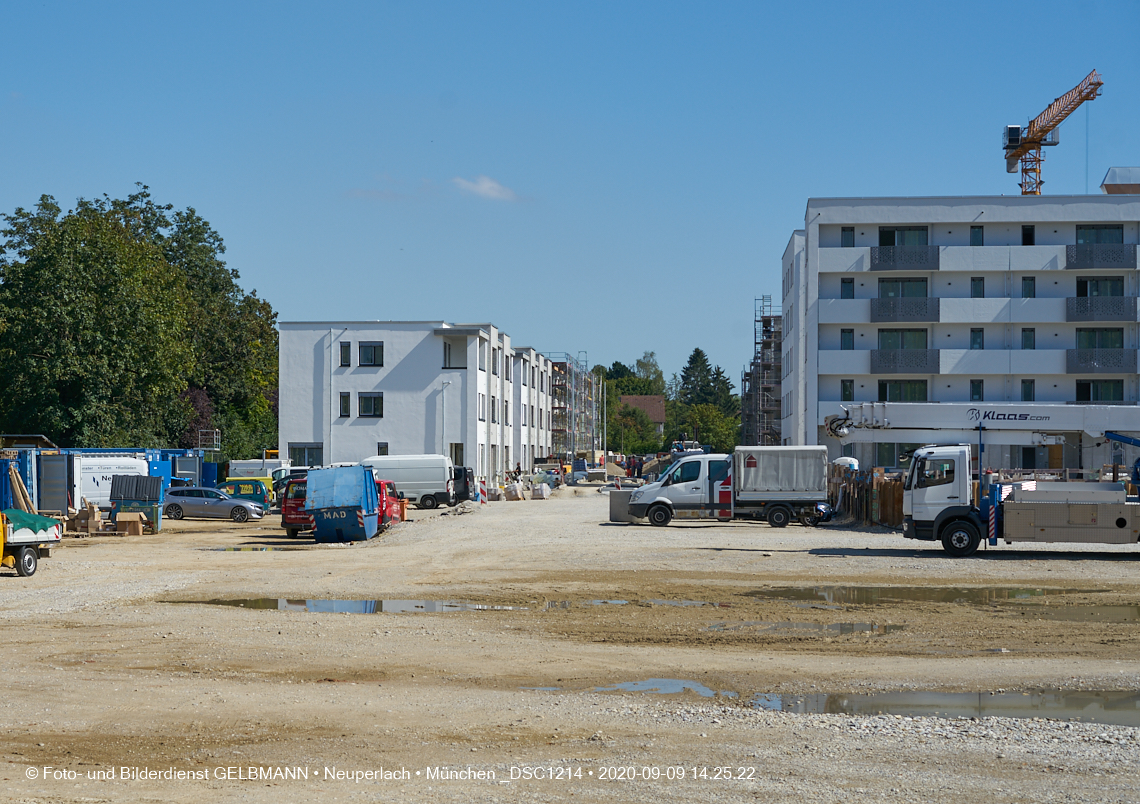 09.09.2020 - Impressionen von der Baustelle Alexisquartier in Neuperlach 