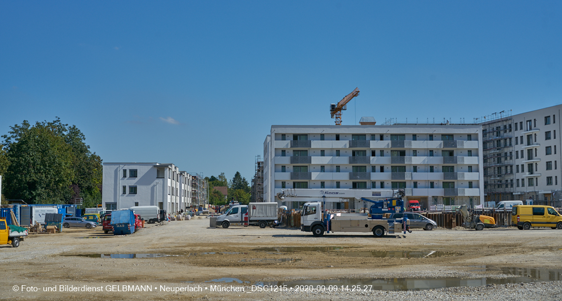 09.09.2020 - Impressionen von der Baustelle Alexisquartier in Neuperlach 