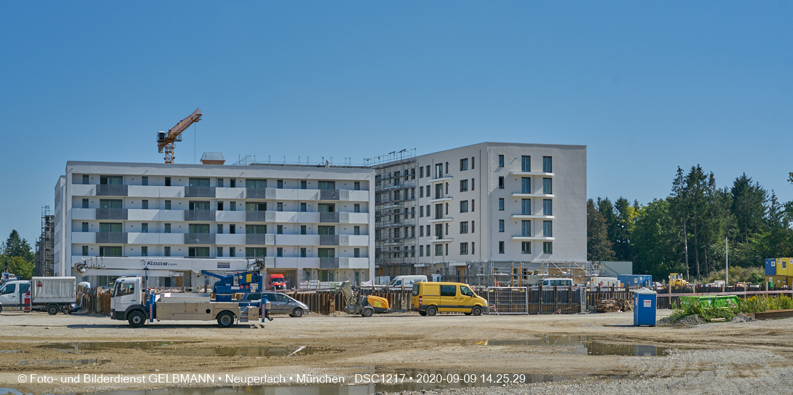 09.09.2020 - Impressionen von der Baustelle Alexisquartier in Neuperlach 