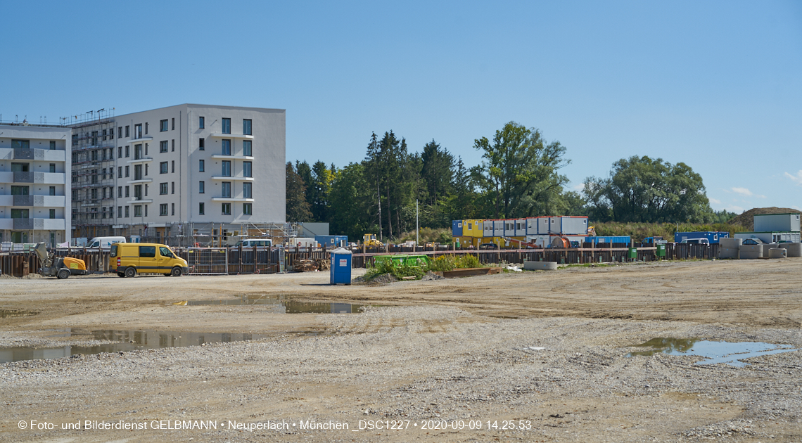 09.09.2020 - Impressionen von der Baustelle Alexisquartier in Neuperlach 