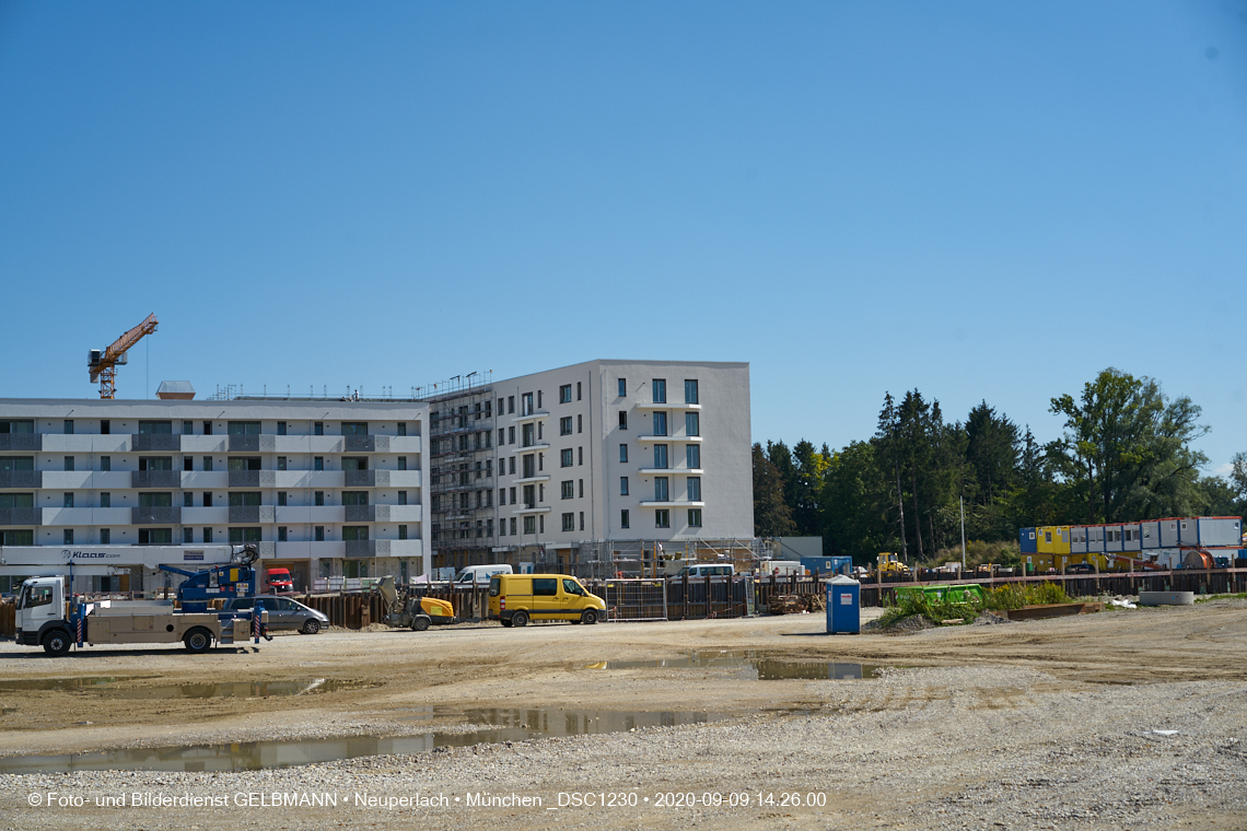 09.09.2020 - Impressionen von der Baustelle Alexisquartier in Neuperlach 