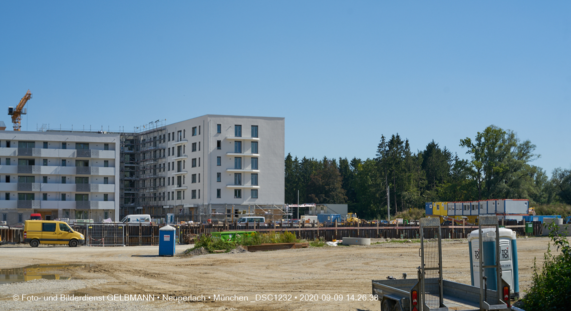 09.09.2020 - Impressionen von der Baustelle Alexisquartier in Neuperlach 