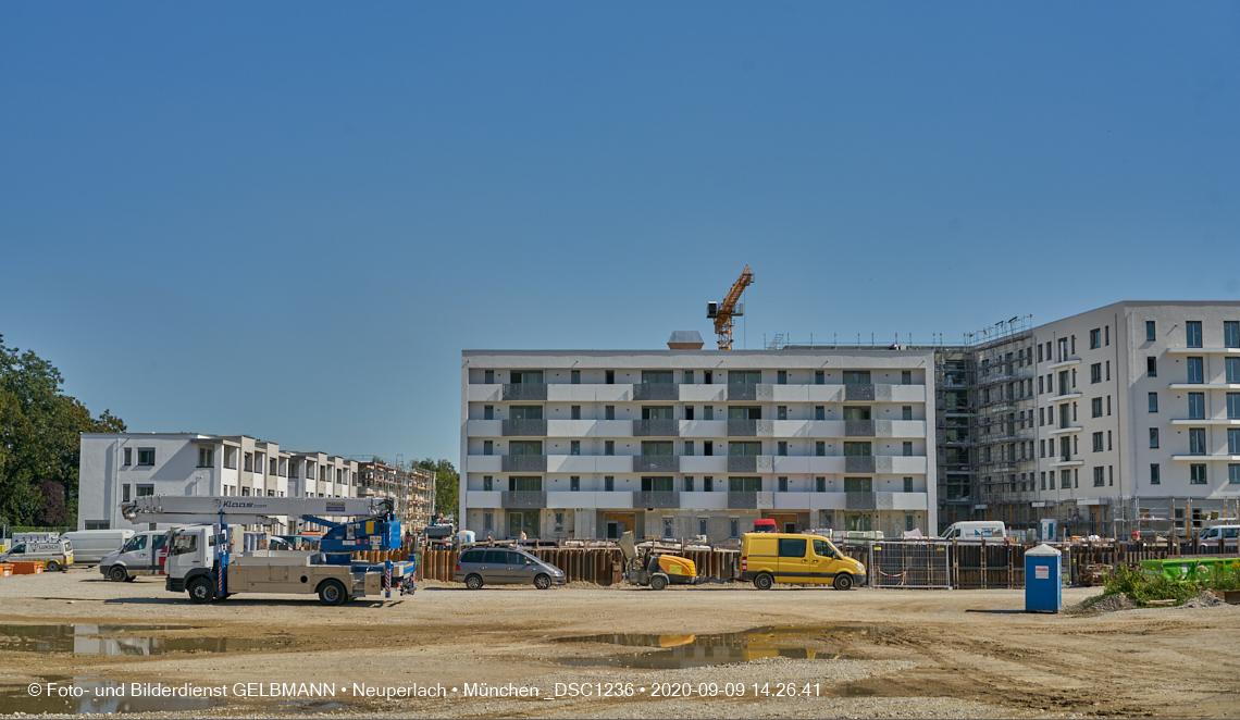 09.09.2020 - Impressionen von der Baustelle Alexisquartier in Neuperlach 