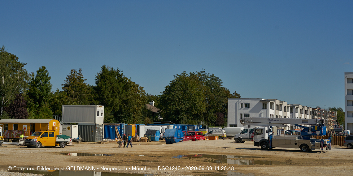 09.09.2020 - Impressionen von der Baustelle Alexisquartier in Neuperlach 