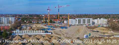 25.03.2021 - Panoramafotos von der Baustelle Alexisquartier und Pandionverde