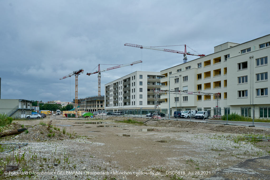 28.07.2021 - Baustelle Alexisquartier in Neuperlach