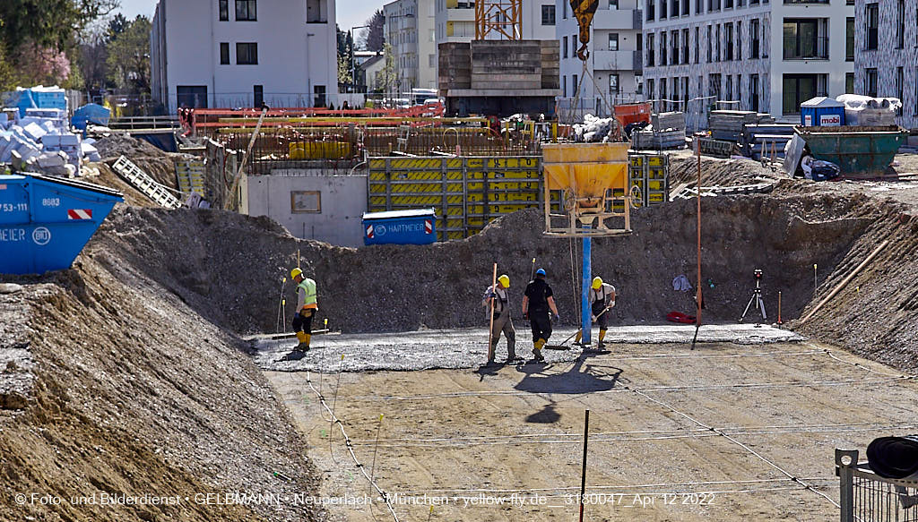 12.04.2022 - Baustelle Alexisquartier in Neuperlach